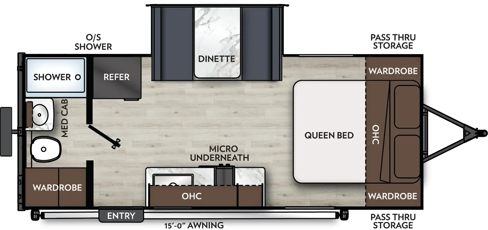 Apex Nano 190RBS Floorplan